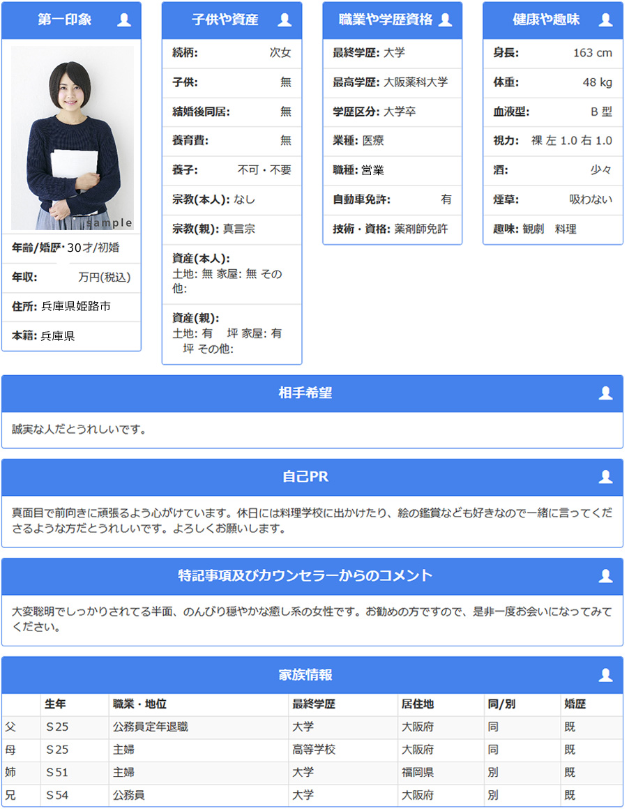 女性検索結果（お試し版)